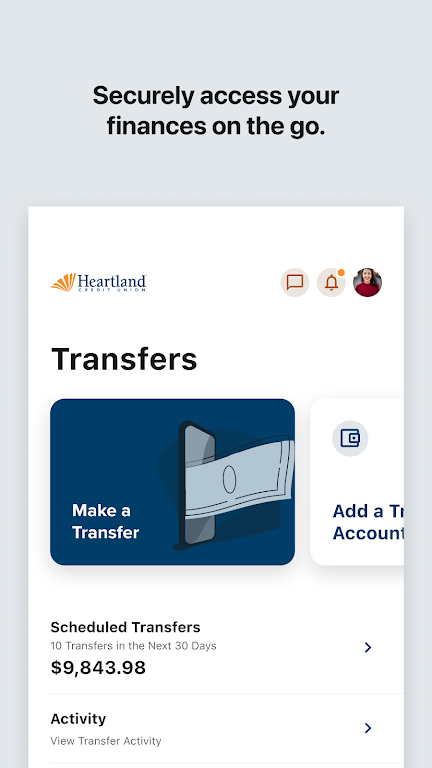 Heartland CU Mobile Banking Screenshot2