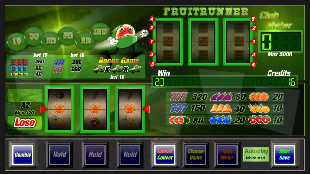 Slot machine fruit runner Screenshot1