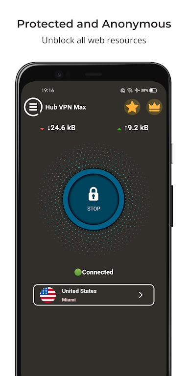 Hub VPN Max - Secure VPN Proxy Screenshot2