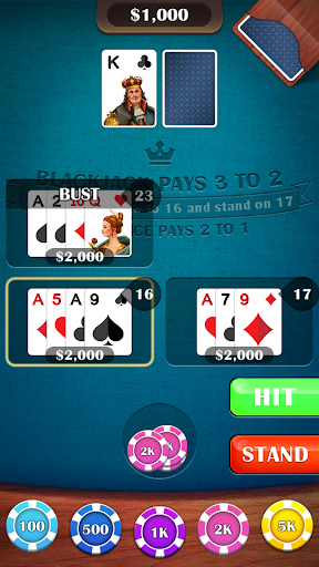 Blackjack 21 - casino card game Screenshot1