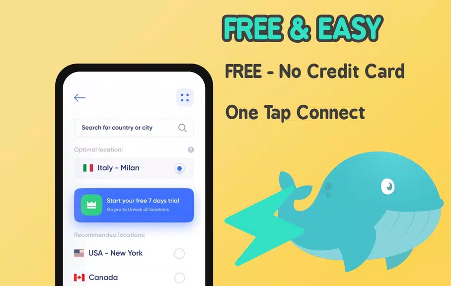 Free VPN Whale Unlimited Secur Screenshot2