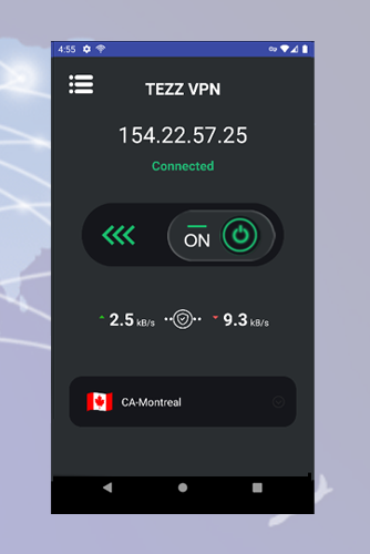 Tezz VPN - Fast & Secure VPN Screenshot1