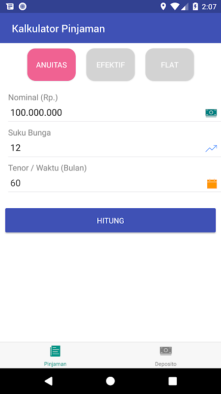 Kalkulator Bank Screenshot1