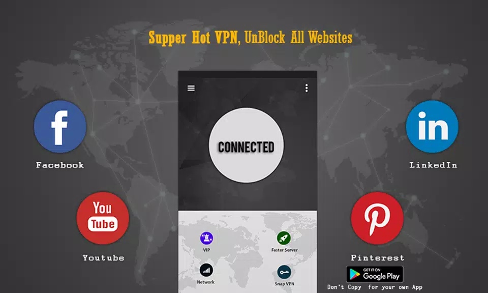 Superspeed vpn hotspot proxy master unlimited Screenshot3