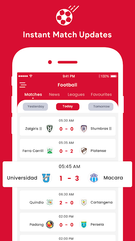 Football Score Screenshot1