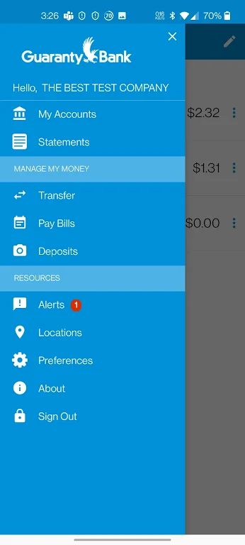 Guaranty Bank Mobile Banking Screenshot2