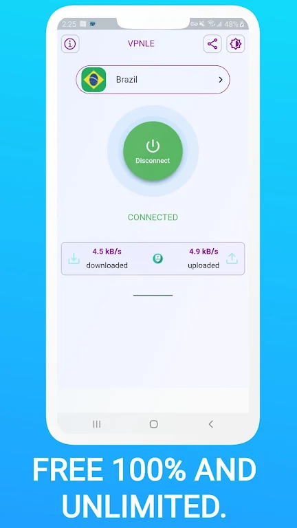 vpnle - Unlimited VPN Proxy Screenshot3