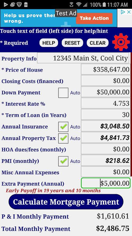 Mortgage Payment Calculator Screenshot2