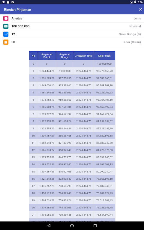 Kalkulator Bank Screenshot4