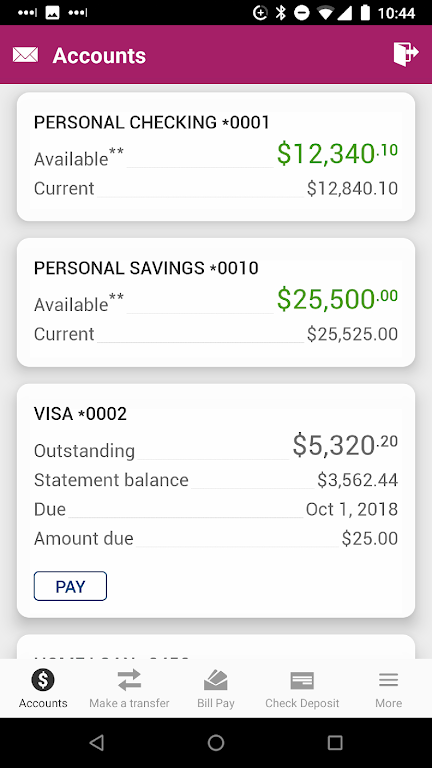 WeStreet Mobile Banking Screenshot1