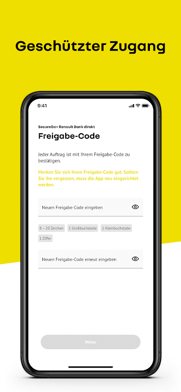 SecureGo+ Renault Bank direkt Screenshot1