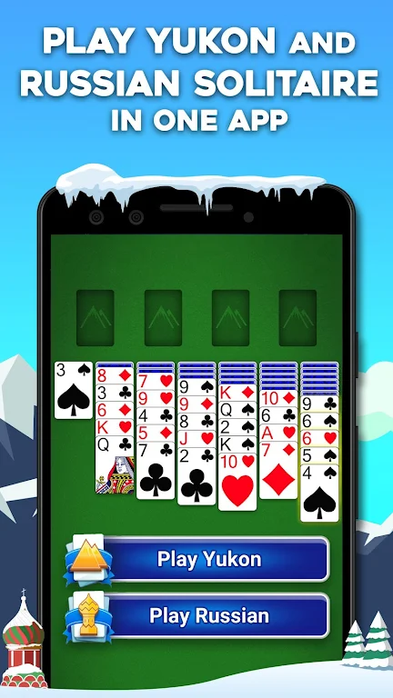 Yukon Russian – Classic Solitaire Challenge Game Screenshot2