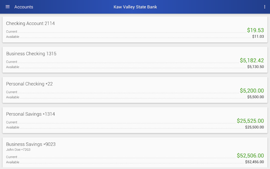 Kaw Valley State Bank Screenshot3