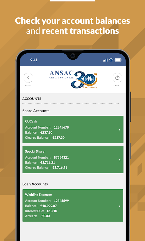 Ansac CU Mobile Banking Screenshot2