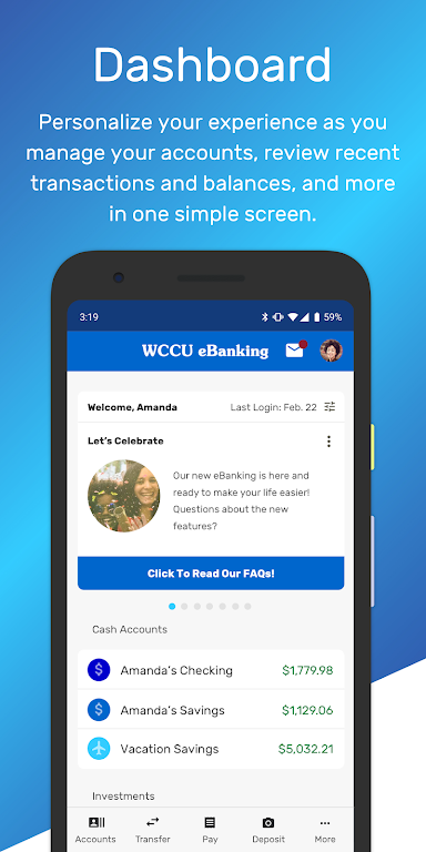 WCCU eBanking Screenshot2