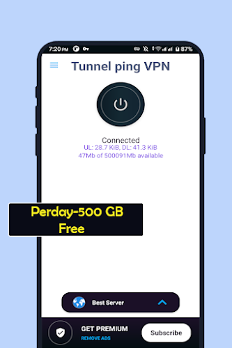 Tunnel VPN low Ping unlimited Screenshot3