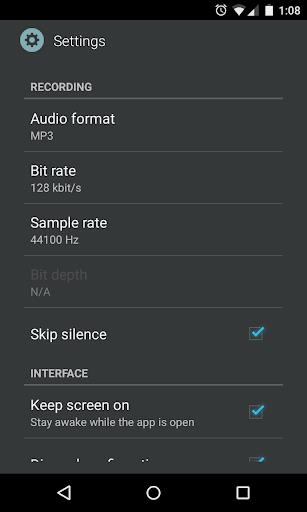 AudioField: MP3 Voice Recorder Screenshot1