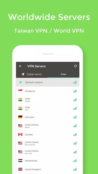 Taiwan VPN - free unlimited & security VPN Proxy Screenshot3