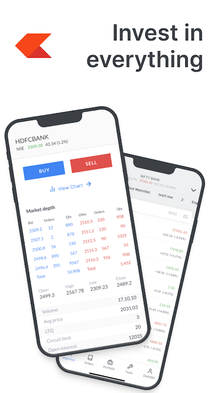 Zerodha Kite - Trade & Invest Screenshot1