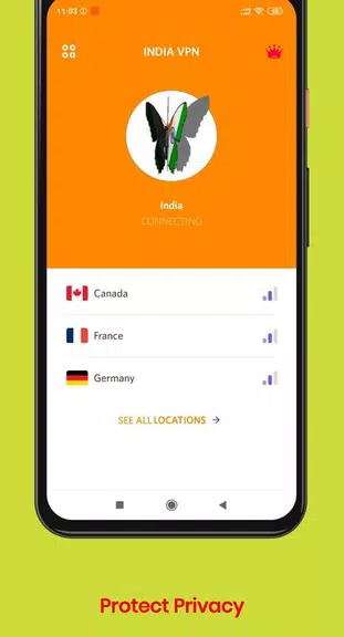 VPN INDIA - Free VPN Super unlimited proxy Hotspot Screenshot3