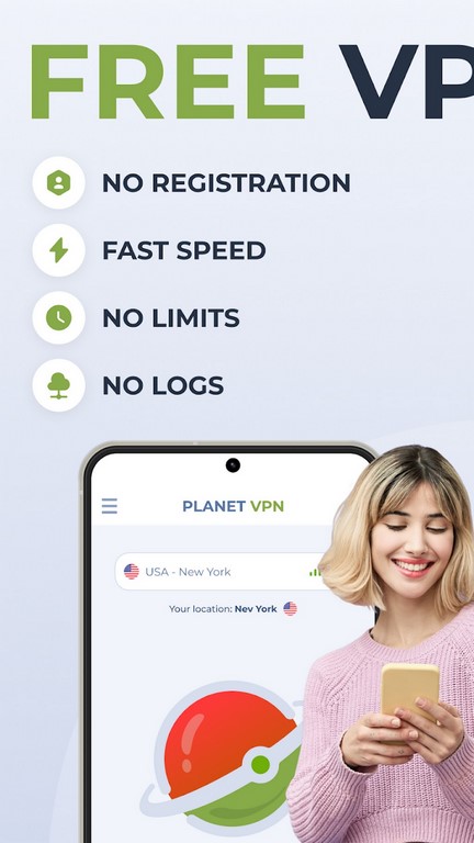 Free VPN Proxy by Planet VPN Screenshot1