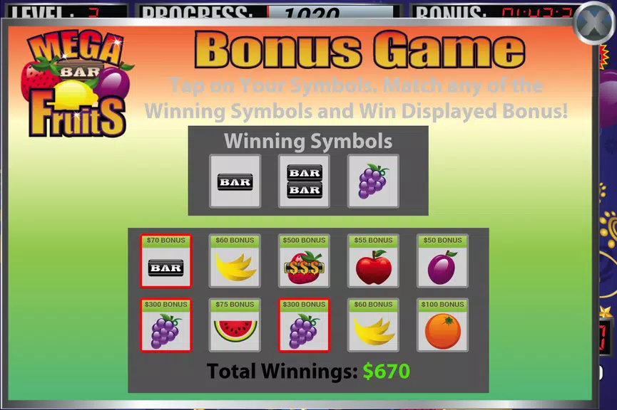 Mega Fruits Slot Machine Screenshot3