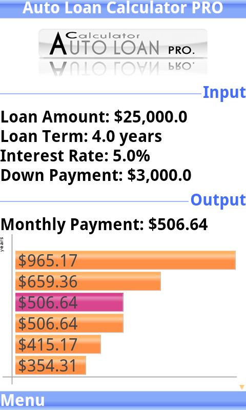 Auto Loan Calculator PRO trial Screenshot3