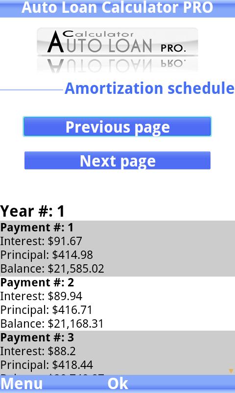 Auto Loan Calculator PRO trial Screenshot4