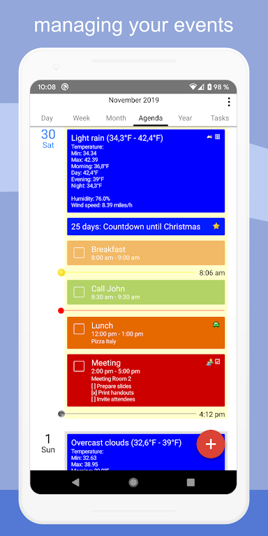 CalenGoo – Calendar and Tasks Mod Screenshot3