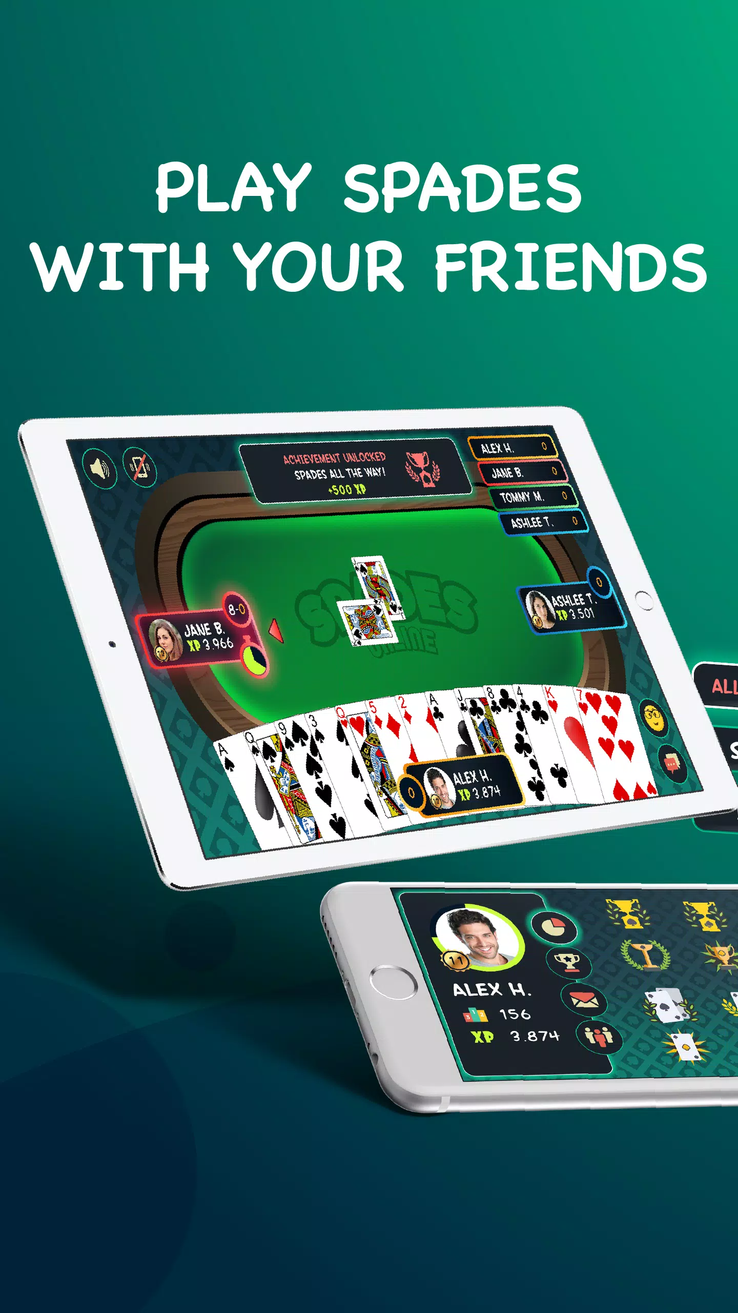 Spades - Play Free Online Spades Multiplayer Screenshot1