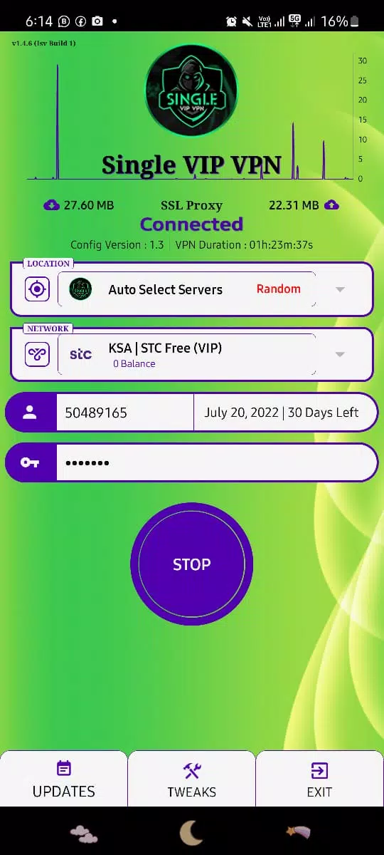 Single Vip Vpn Screenshot2