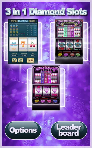 3 In 1 Diamond Slots + Bonus Screenshot1