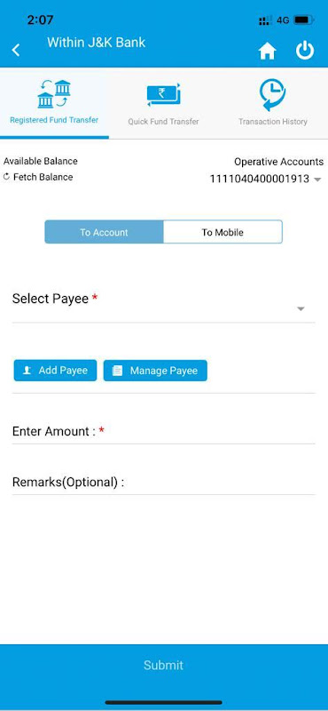 J&K Bank mPAY - Delight Screenshot3