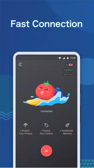 VPN Tomato - Free Unlimited VPN Proxy & Unblock Screenshot1