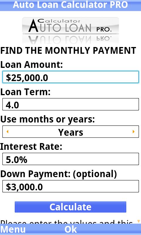 Auto Loan Calculator PRO trial Screenshot2