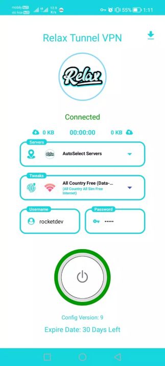 RELAX TUNNEL VPN Screenshot2