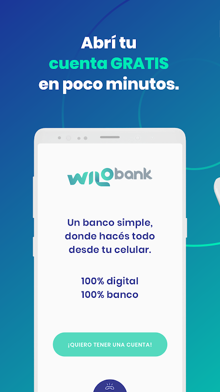 Wilobank - Alta de usuario Screenshot3