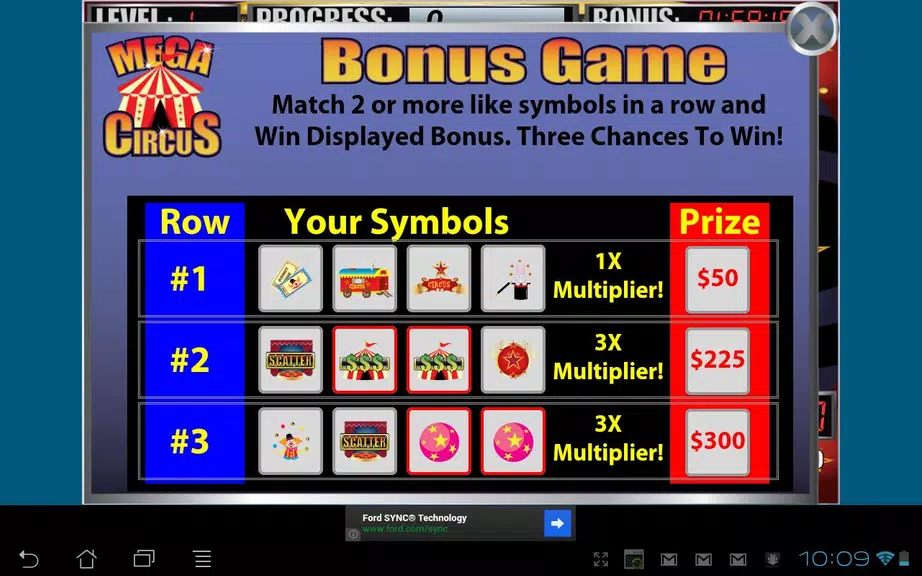 Mega Circus Slot Machine Screenshot3