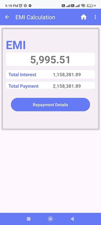 EMI CALCULATOR  SBI, BOB, HDFC Screenshot4