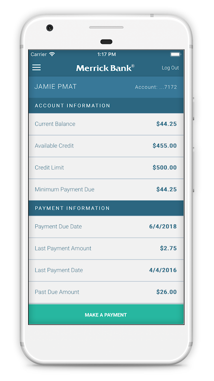 Merrick Bank Mobile Screenshot1