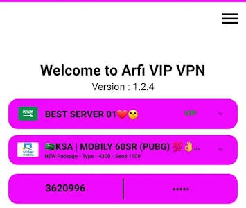 ARFI VIP VPN Screenshot1