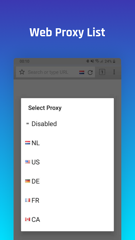 Unblock Site VPN Proxy Browser Mod Screenshot3