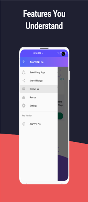 Aza VPN Lite - Fast Proxy VPN Screenshot2