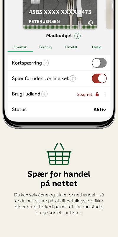 Mine Kort fra Jyske Bank Screenshot3