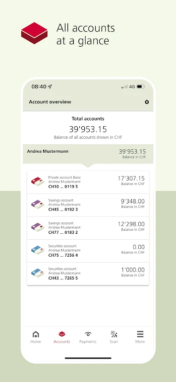 BEKB App – Mobile Banking Screenshot4