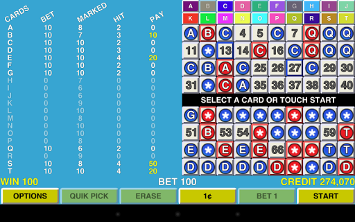 Keno 20 MultiCard Vegas Casino Screenshot2