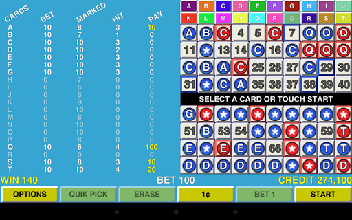 Keno 20 MultiCard Vegas Casino Screenshot1