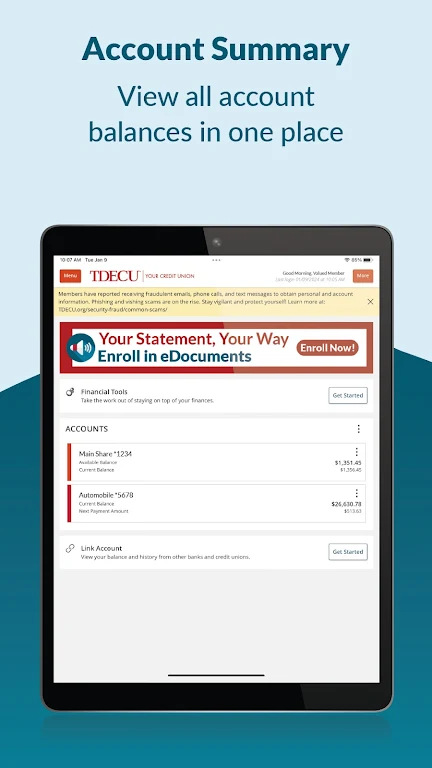 TDECU Digital Banking Screenshot3