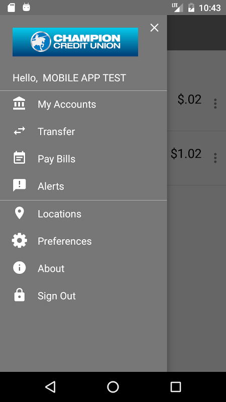 Champion CU Mobile Banking Screenshot3