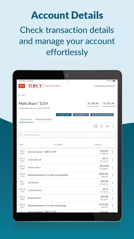 TDECU Digital Banking Screenshot4